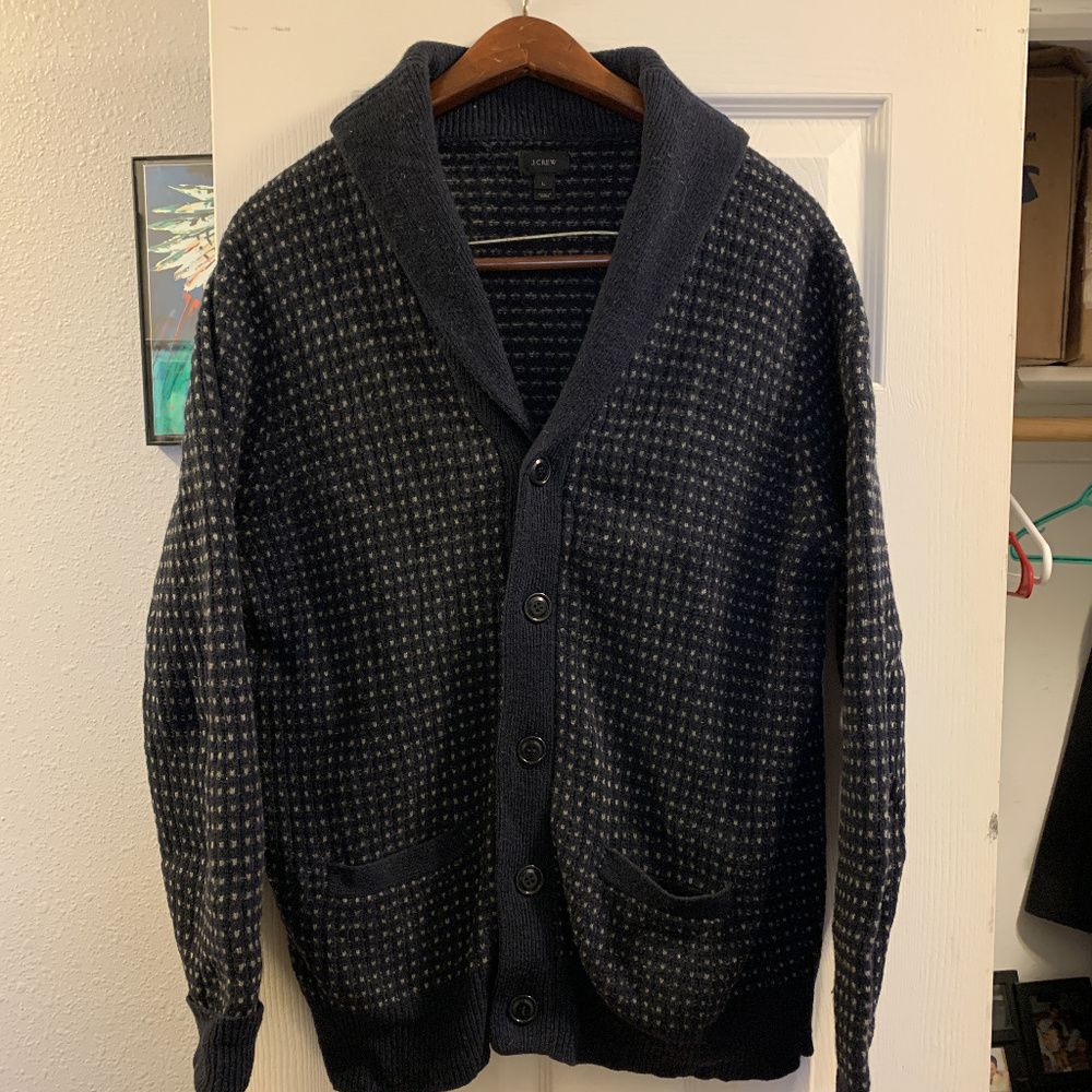 J Crew Lambswool Cardigan